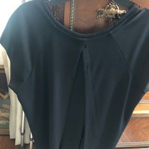 Zara collection black top/blouse open back slit
